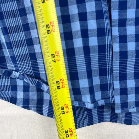 Brooks Brothers Men's XL Regent Fit Blue Plaid Button Down Long Sleeve Shirt - Picture 7 of 10